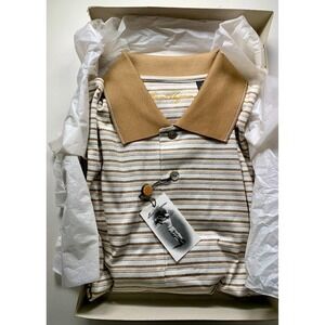 Ben Hogan Striped Golf Shirt L NEW w/ Box | Quality Inspected | 100% Guaranteed